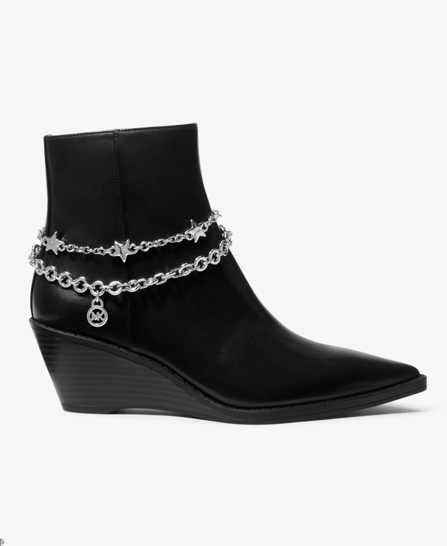 Женские ботинки Michael Kors Austin Wedge Booties, цвет: Чёрный — фото 2