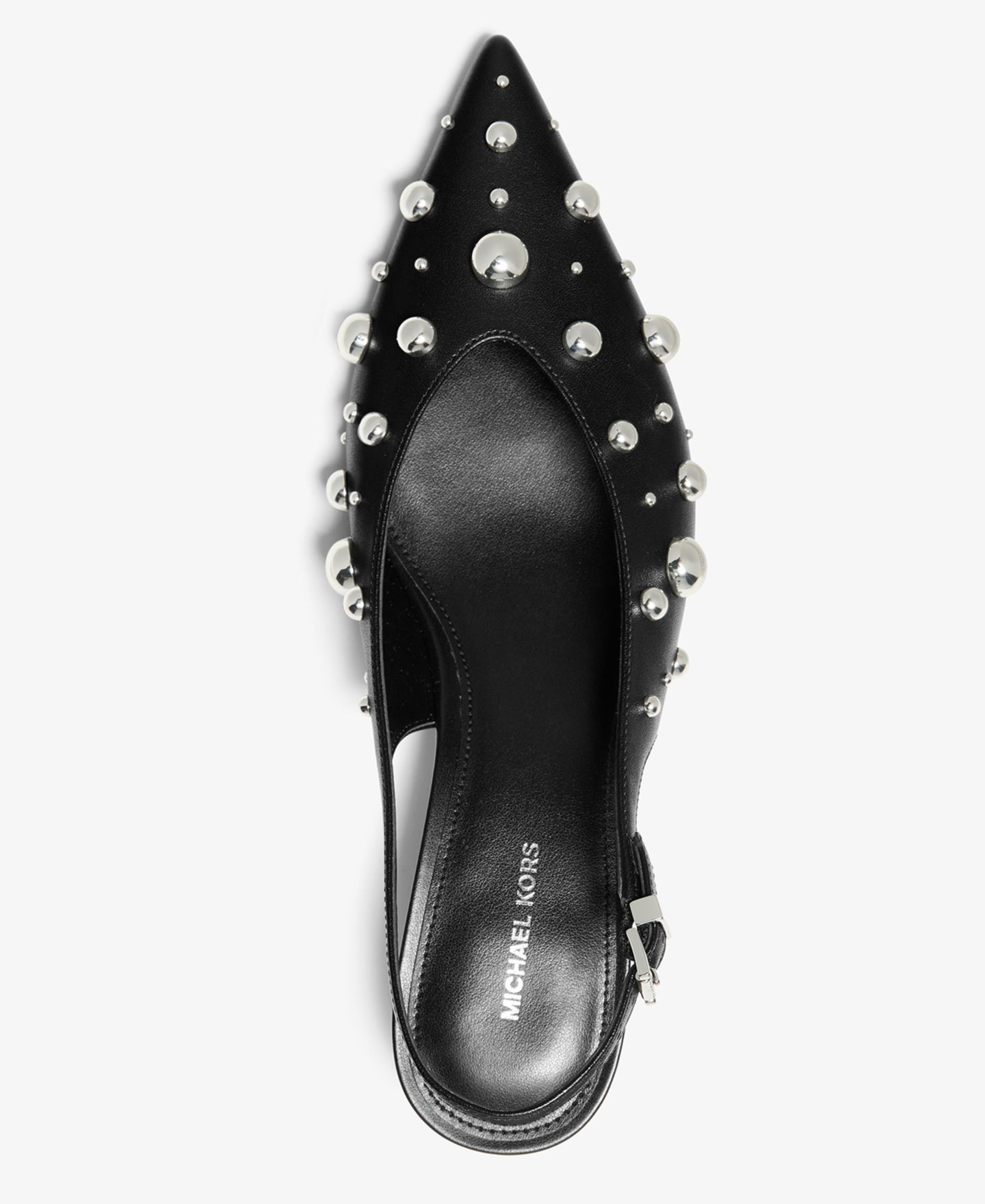 Женские туфли Michael Kors Tonya Slingback Kitten Heel Pointed Toe, цвет: Чёрный — фото 3