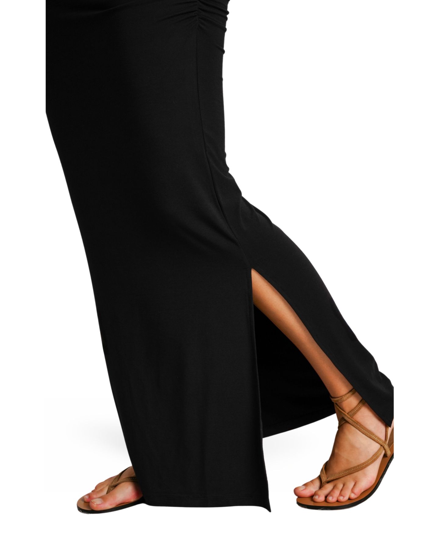 Женское платье NOM Maternity Zoey Sweetheart Maternity Maxi, цвет: Чёрный — фото 3