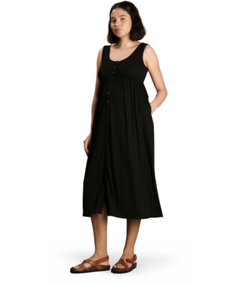 Женское платье NOM Maternity NOM NOM Ribbed Modal Henley Nursing, цвет: Чёрный
