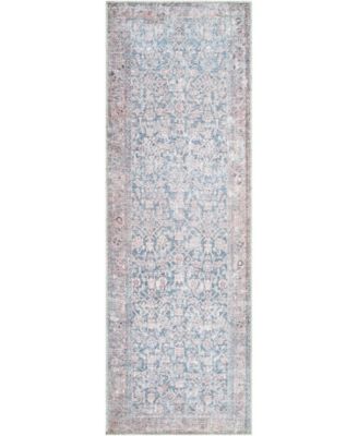 Eleni Machine Washable VVEL-2300 2'7"x7'10" Runner Area Rug