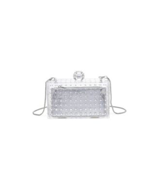 Melisha Rhinestone Transparent Design Evening Bag