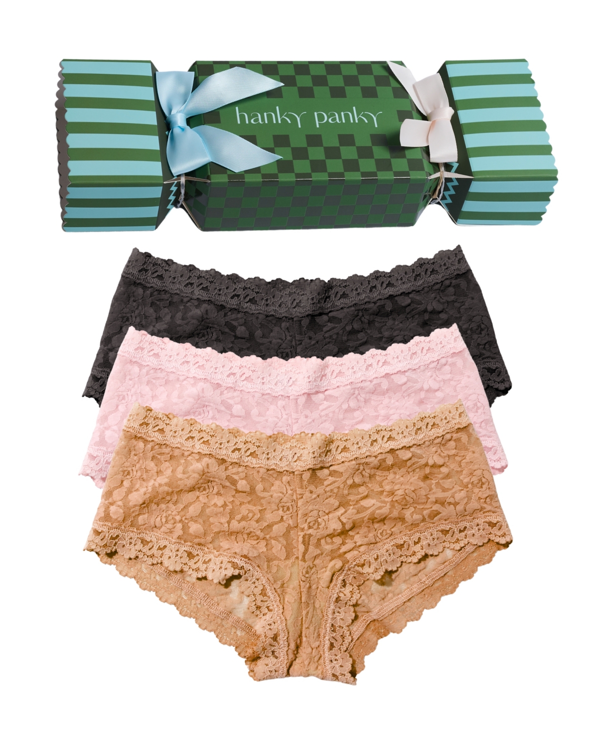 Hanky Panky Women's Signature Lace Floral-Print Boyshort Panty