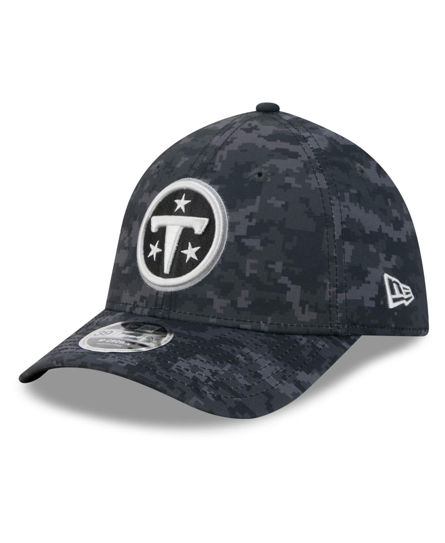 Мужская кепка New Era Black Tennessee Titans 2026 Salute to Service 39THIRTY Flex Hat — фото 4