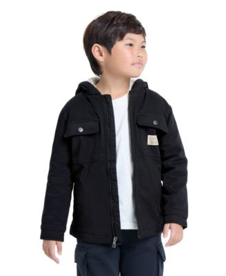 Boys' 4-7 Sherpa-Lined Hooded Jacket