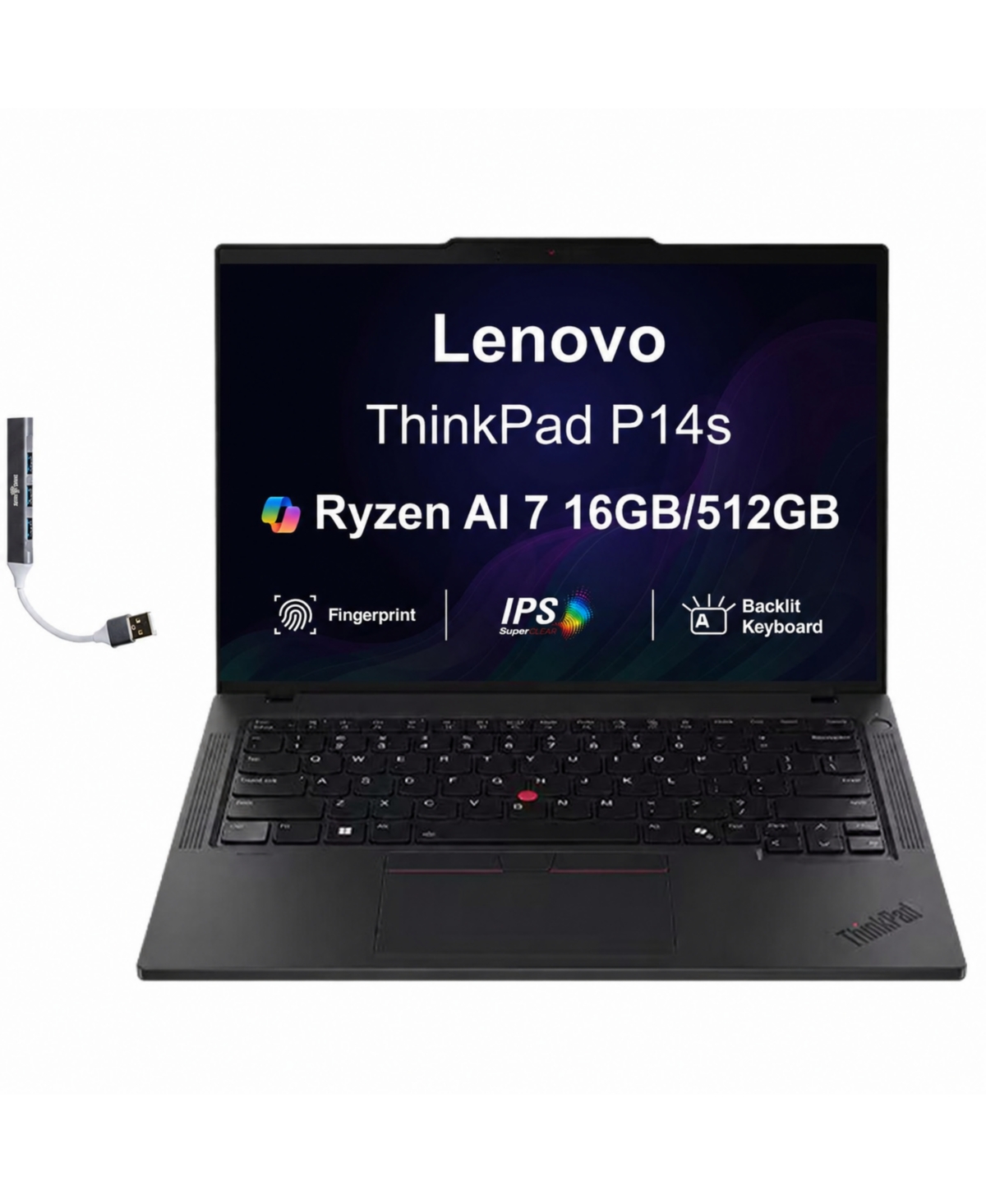 Lenovo ThinkPad P14s Workstation 14.0 Wuxga (Amd Ryzen Ai 7 350, 16GB DDR5, 512GB PCIe Ssd
