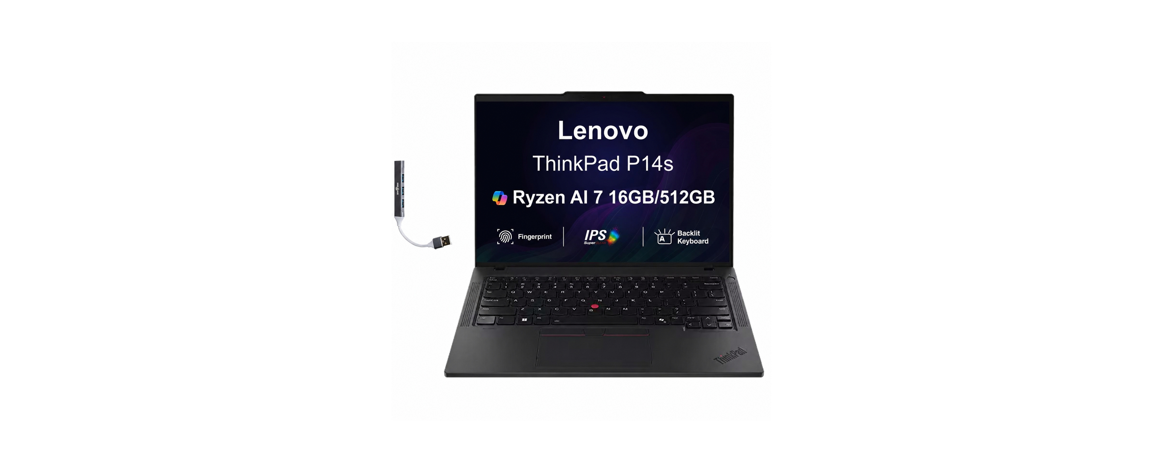 Lenovo ThinkPad P14s Workstation 14.0 Wuxga (Amd Ryzen Ai 7 350, 16GB DDR5, 512GB PCIe Ssd