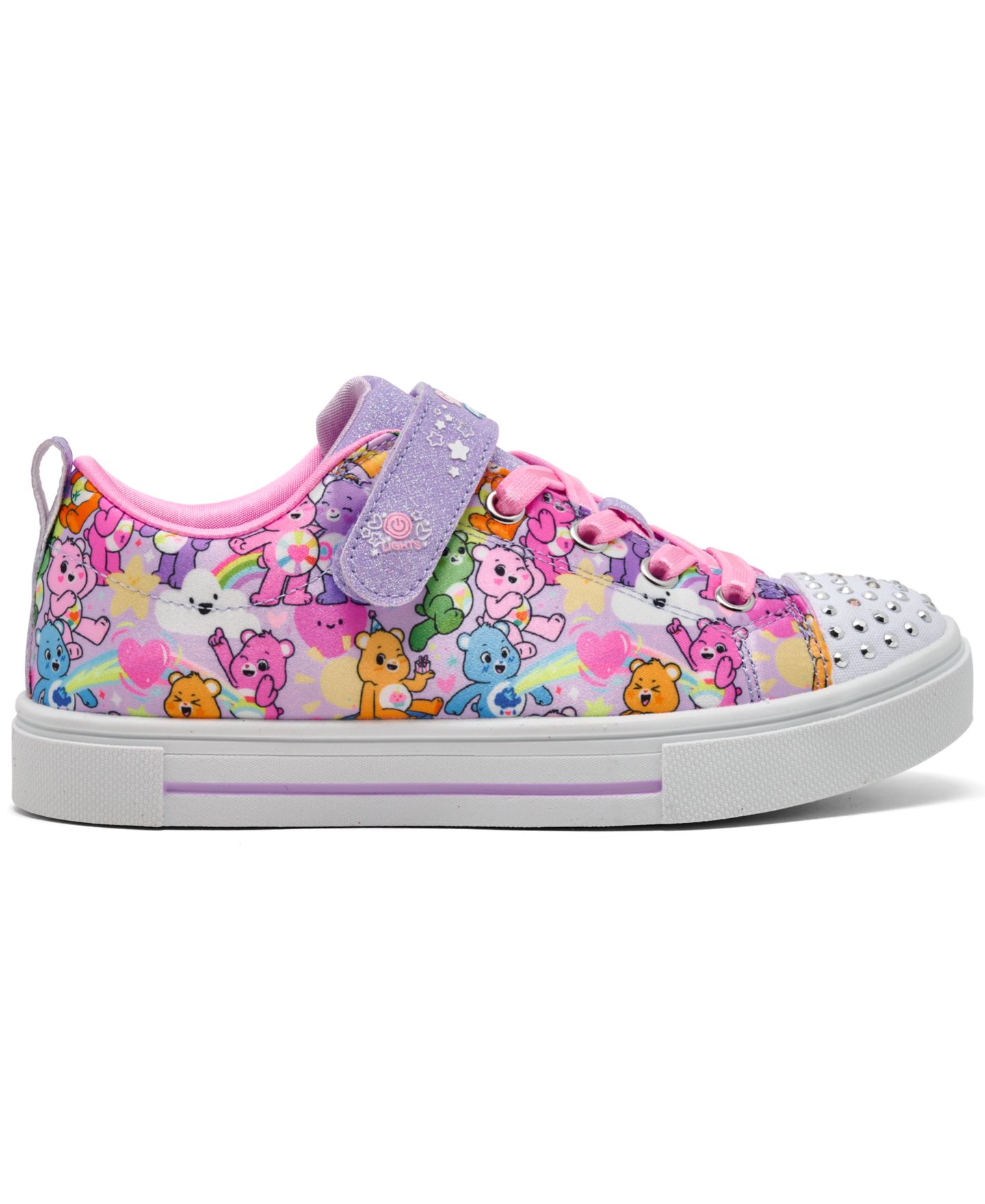 Кроссовки Skechers Beary Friendly Care Bears Light-Up Sneakers from Finish Line для девочек, цвет: Лавандовый / Разноцветный — фото 2