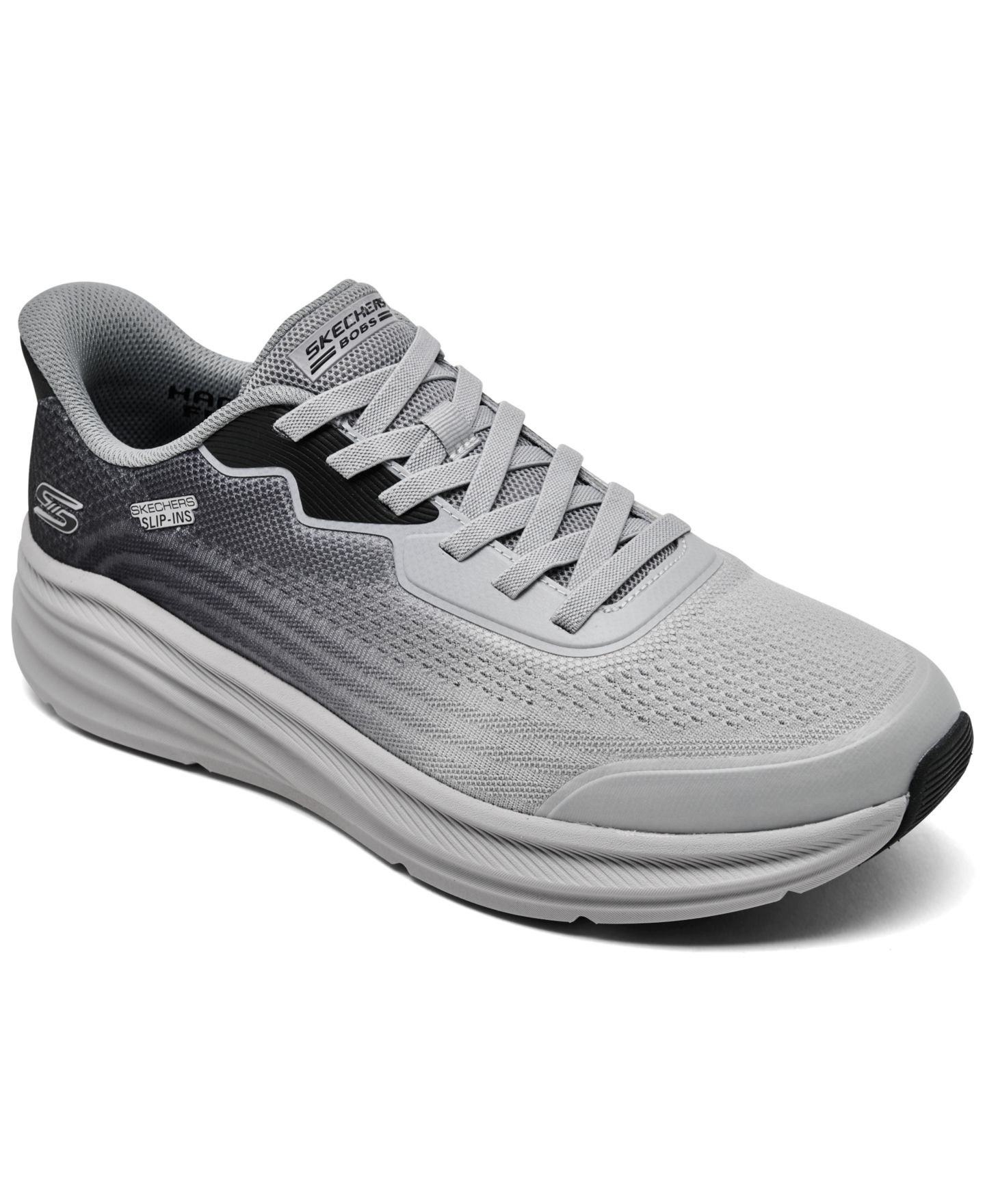 Мужские кроссовки Skechers Slip-ins: Bobz Skillz - Gradient Flow Casual, цвет: Серый — фото 1