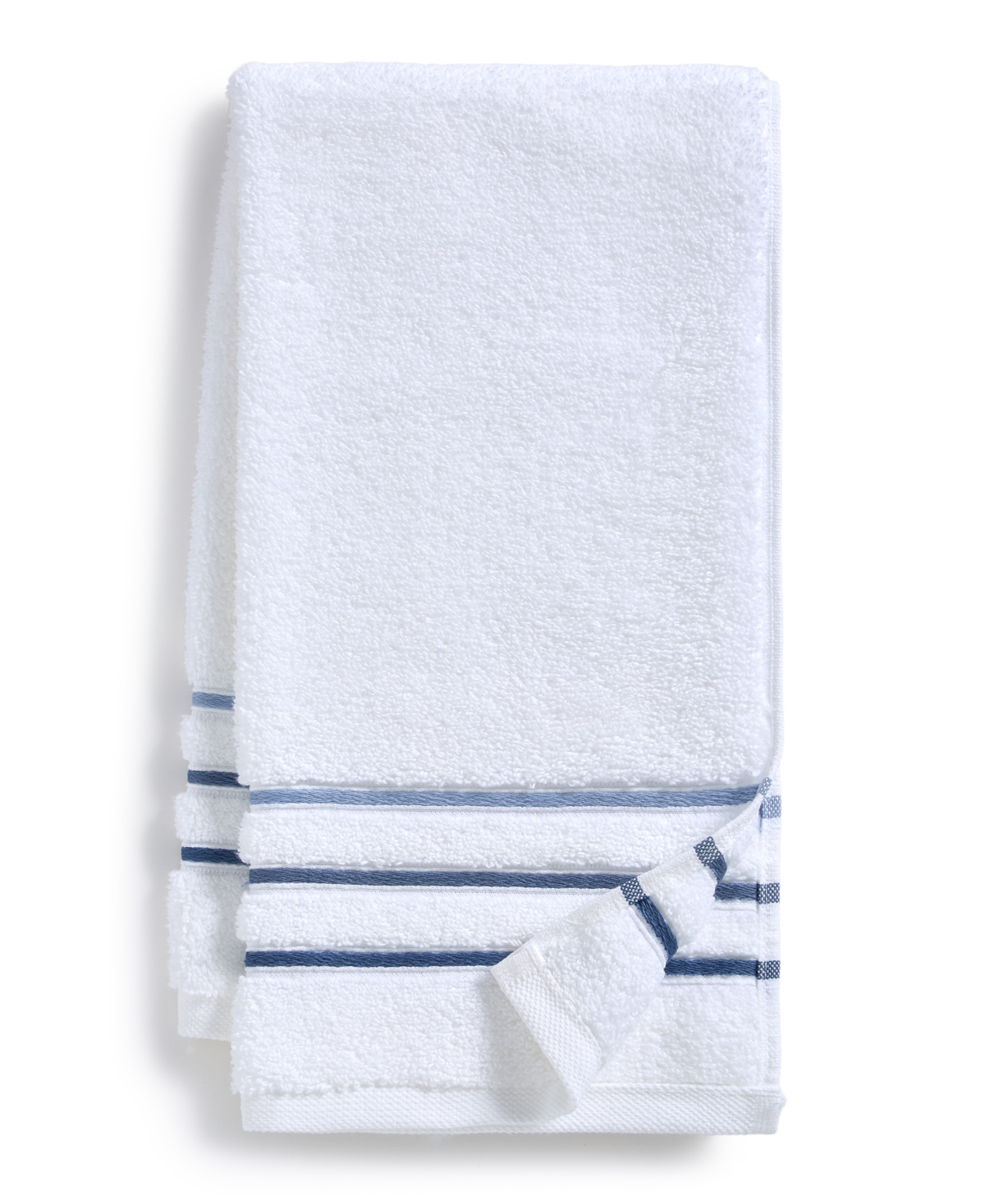 Hotel Collection Ultimate MicroCotton Borderline Hand Towel, 16" x 30", Exclusively at Macy's - Blue