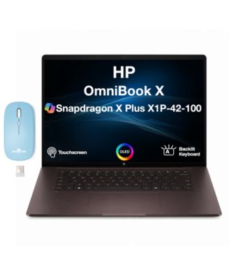 OmniBook X Laptop 16.0 WUXGA Display (Snapdragon X Plus X1P-42-100, 16GB, 512GB SSD, Win 11 Home) DKZ Wireless Mouse