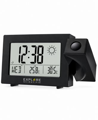 RPW3008 12" LED Projection Radio-Controlled Wireless Outdoor Sensor Alarm Clock