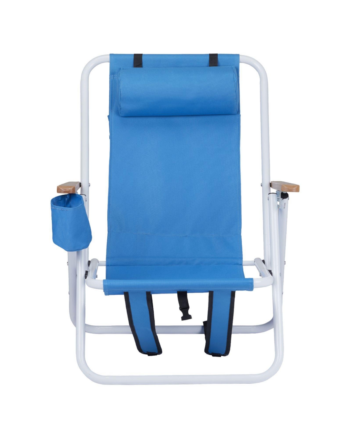 Sevorley Outdoor Chair, Folding Design, Cup Holders, Headrest for Camping