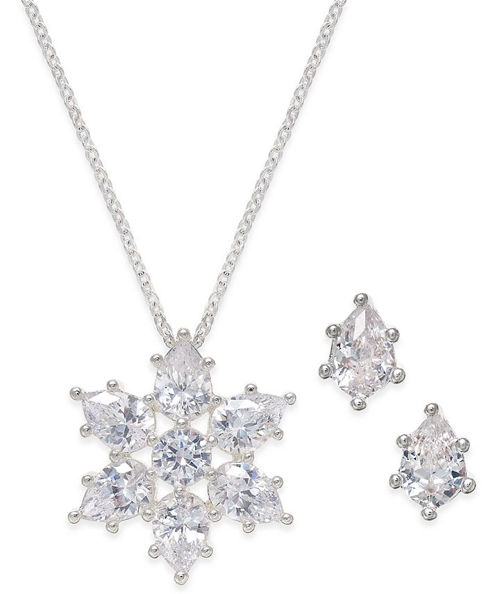Macys cheap snowflake necklace