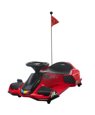Kids Go-Kart Durable Plastic Music Feature 12V Ride-On Go-Kart 1 Rider Ages 8 to 12 Years