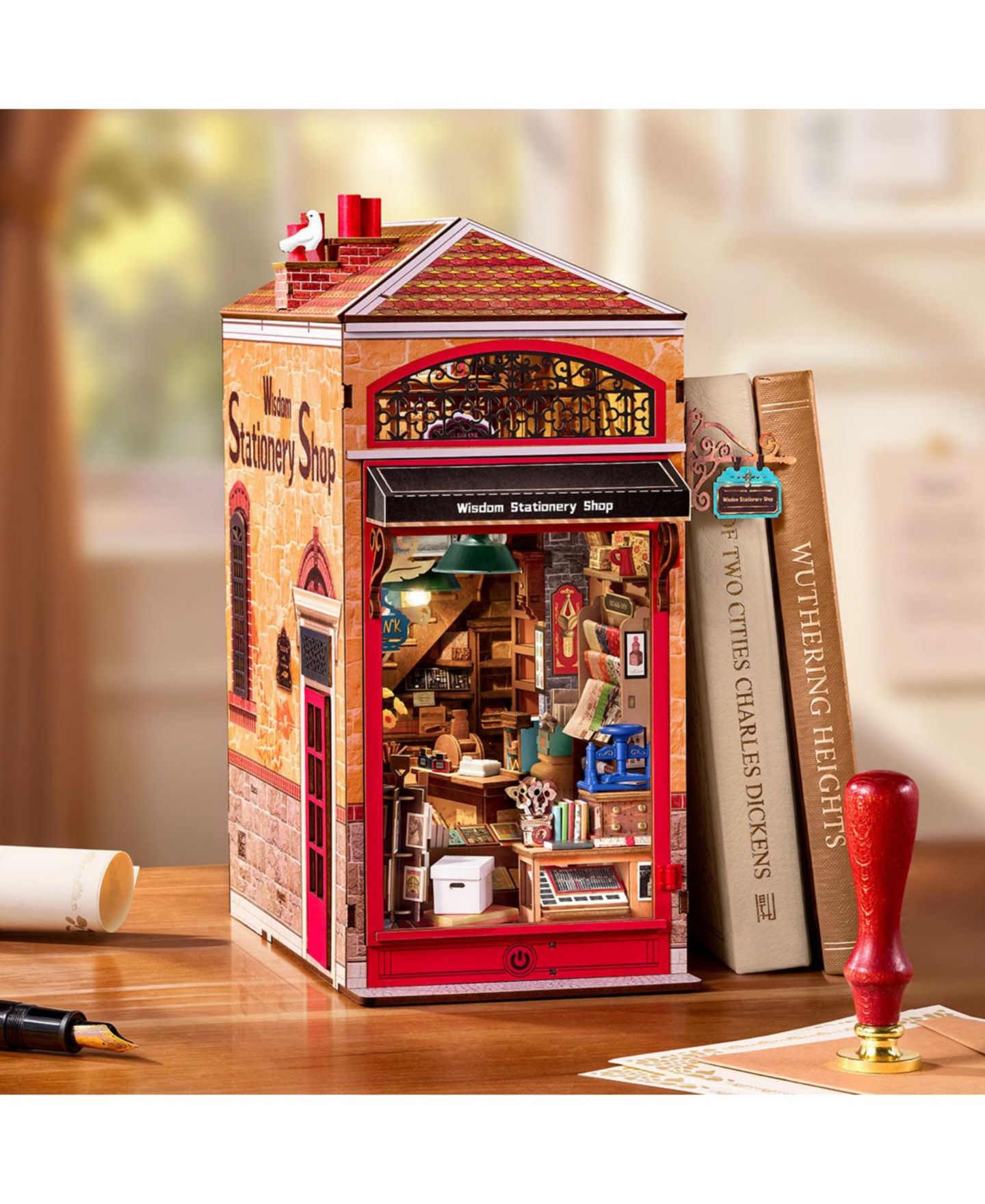 Детский конструктор Robotime Wisdom Stationery Shop 472-Piece 3D Wooden Puzzle Building Kit, Ages 14+ — фото 2