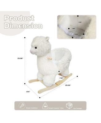 Plush Rocking Ride-On Toy, Ages 1-3