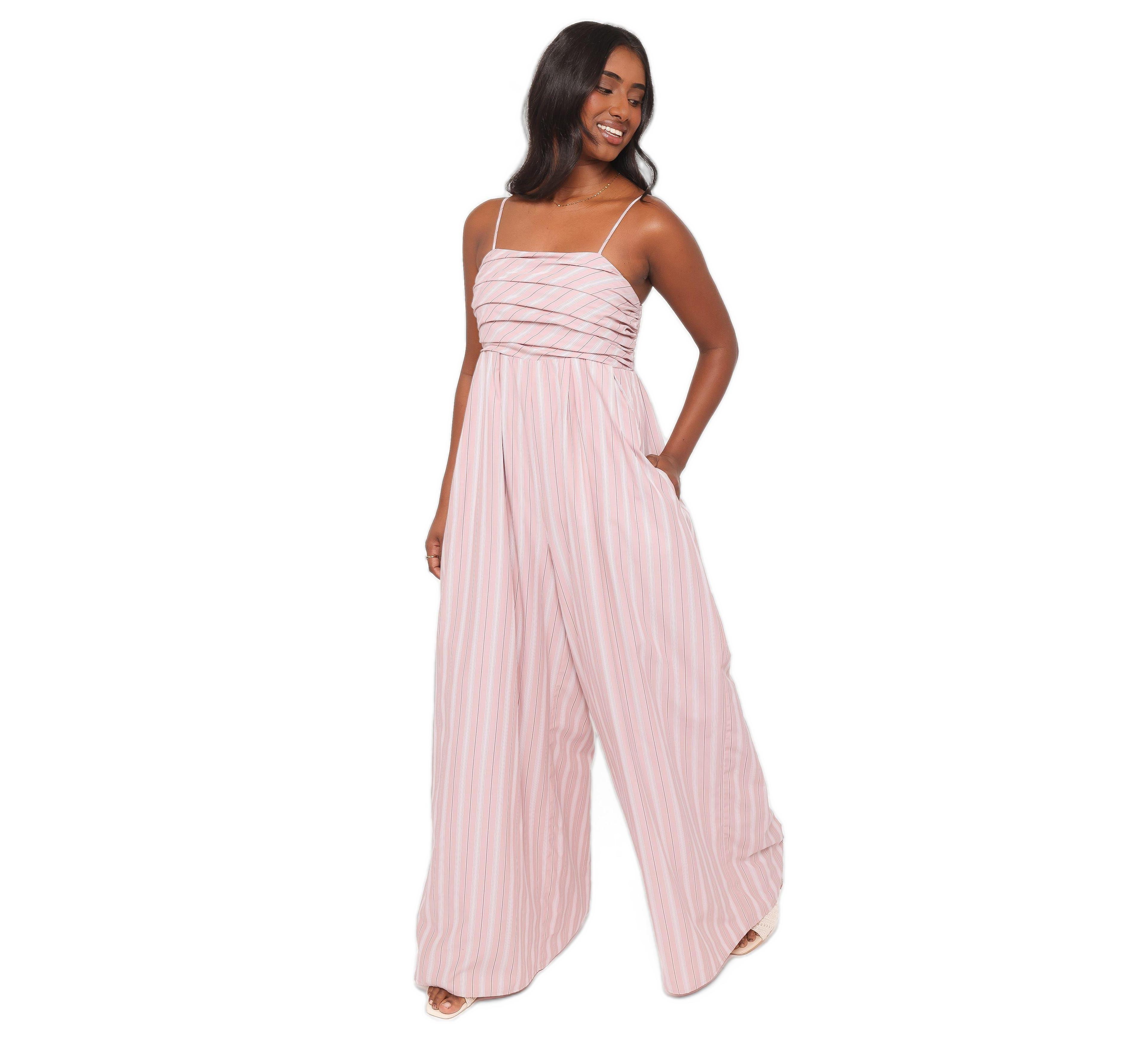 Petal and Pup Women's Pricilla Wide-Leg Square-Neck Sleeveless Jumpsuit