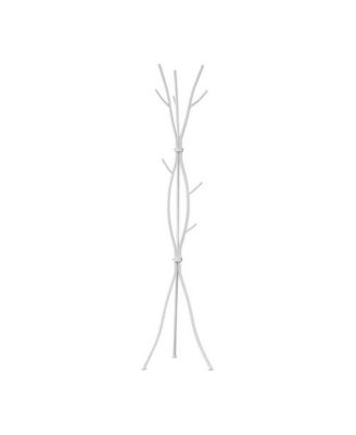 74-Inch Metal Coat Rack Hall Tree with Umbrella Stand for Entryway