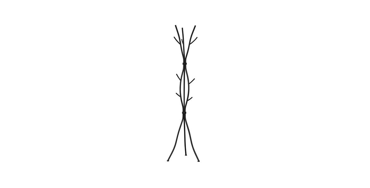 Slickblue 74-Inch Metal Coat Rack Hall Tree with Umbrella Stand for Entryway
