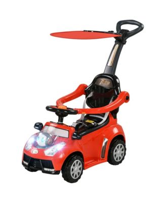 Robot-Themed Push Ride-On Car with Music, Horn & Anti-Tip Kit, Ages 12-18 Months