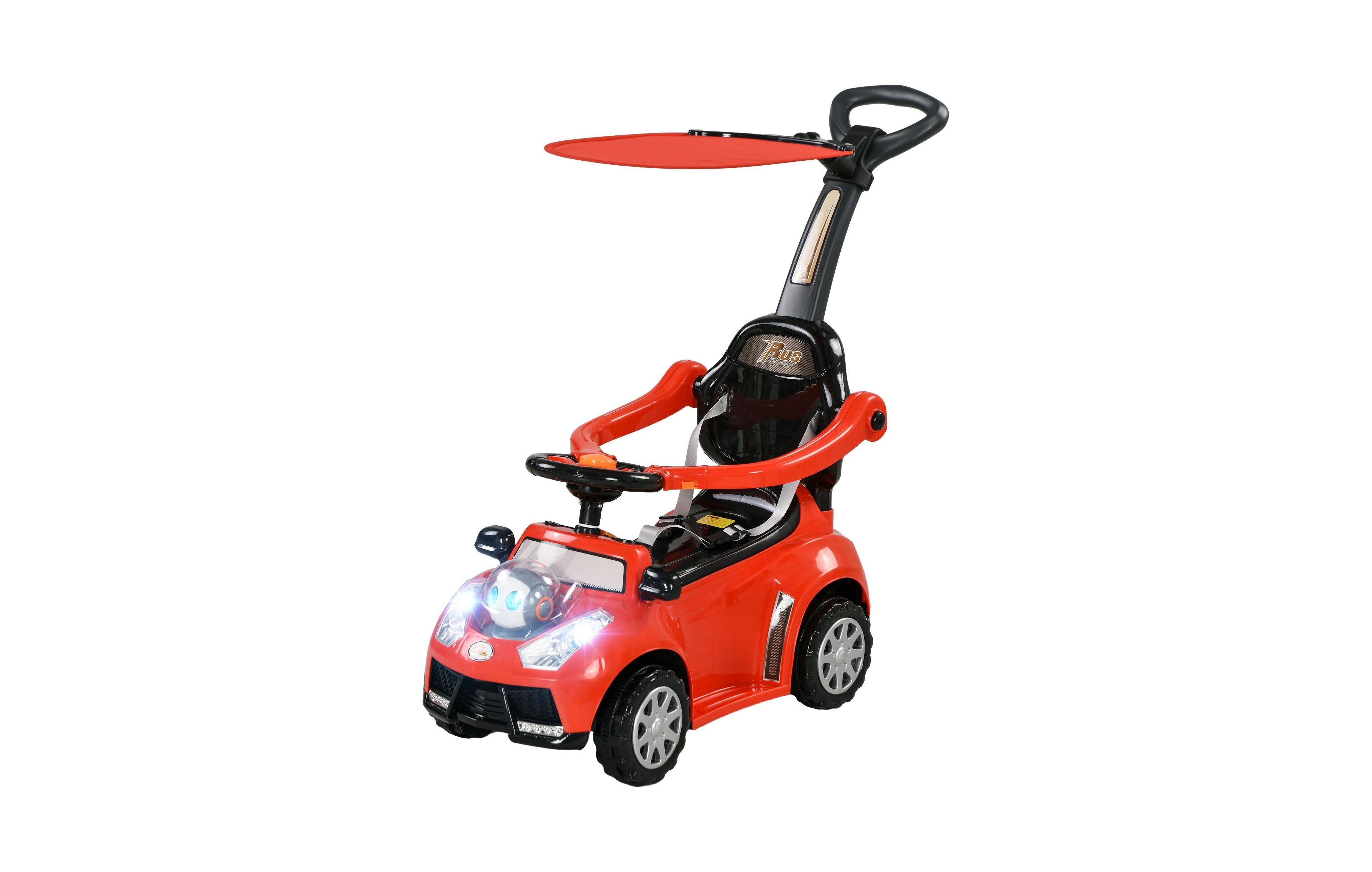 Sevorley Robot-Themed Push Ride-On Car with Music, Horn & Anti-Tip Kit, Ages 12-18 Months