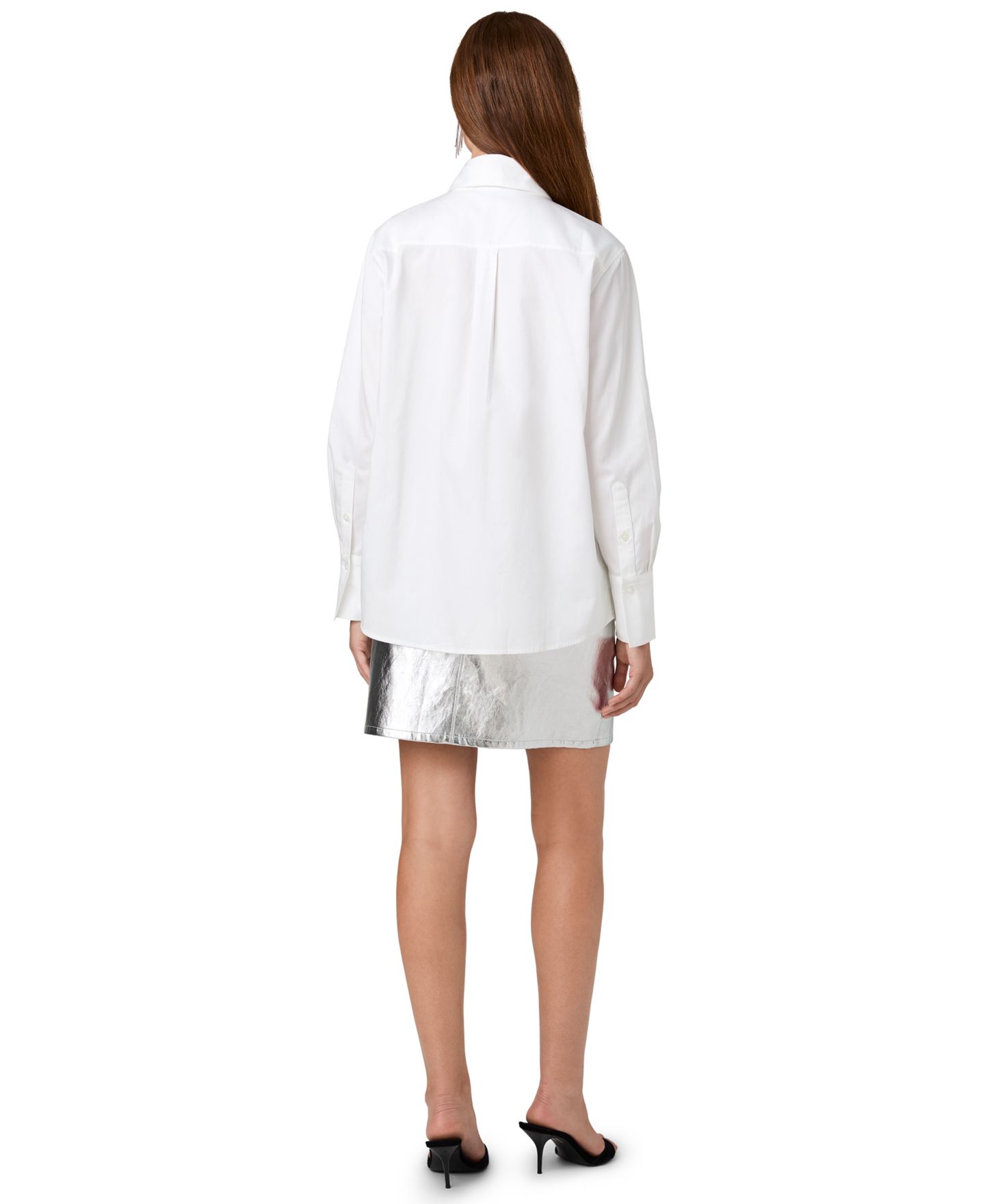 Женская блузка French Connection Alexis Long-Sleeve Embellished, цвет: Льняной — фото 5