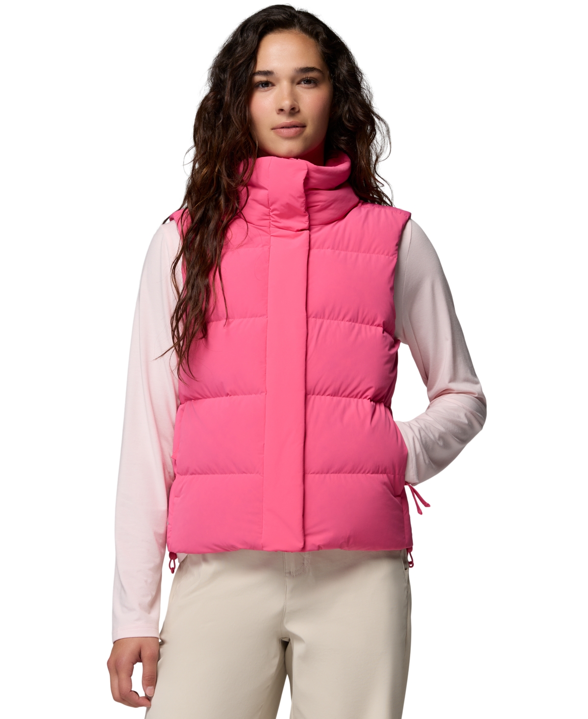 Columbia Women's Amaze Insulated Puffer Zip-off Hood Vest In Multi
