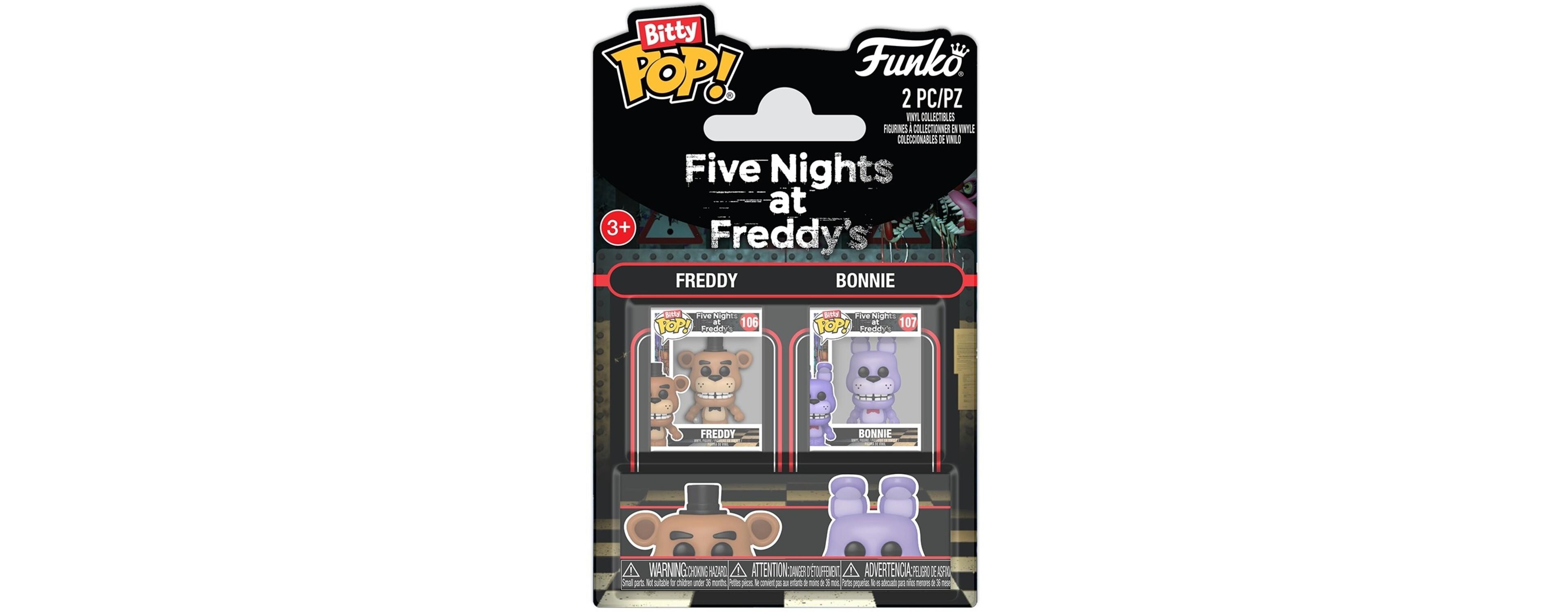 Funko Bitty Pop Five Nights at Freddy's Freddy and Bonnie 2-Pack Action Figure, Ages 3+