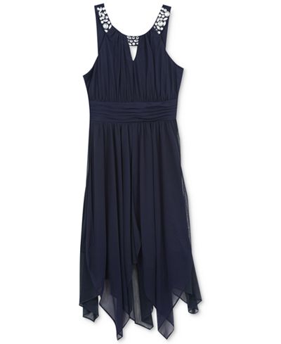 Rare Editions Embellished U-Neck Dress, Big Girls (7-16)