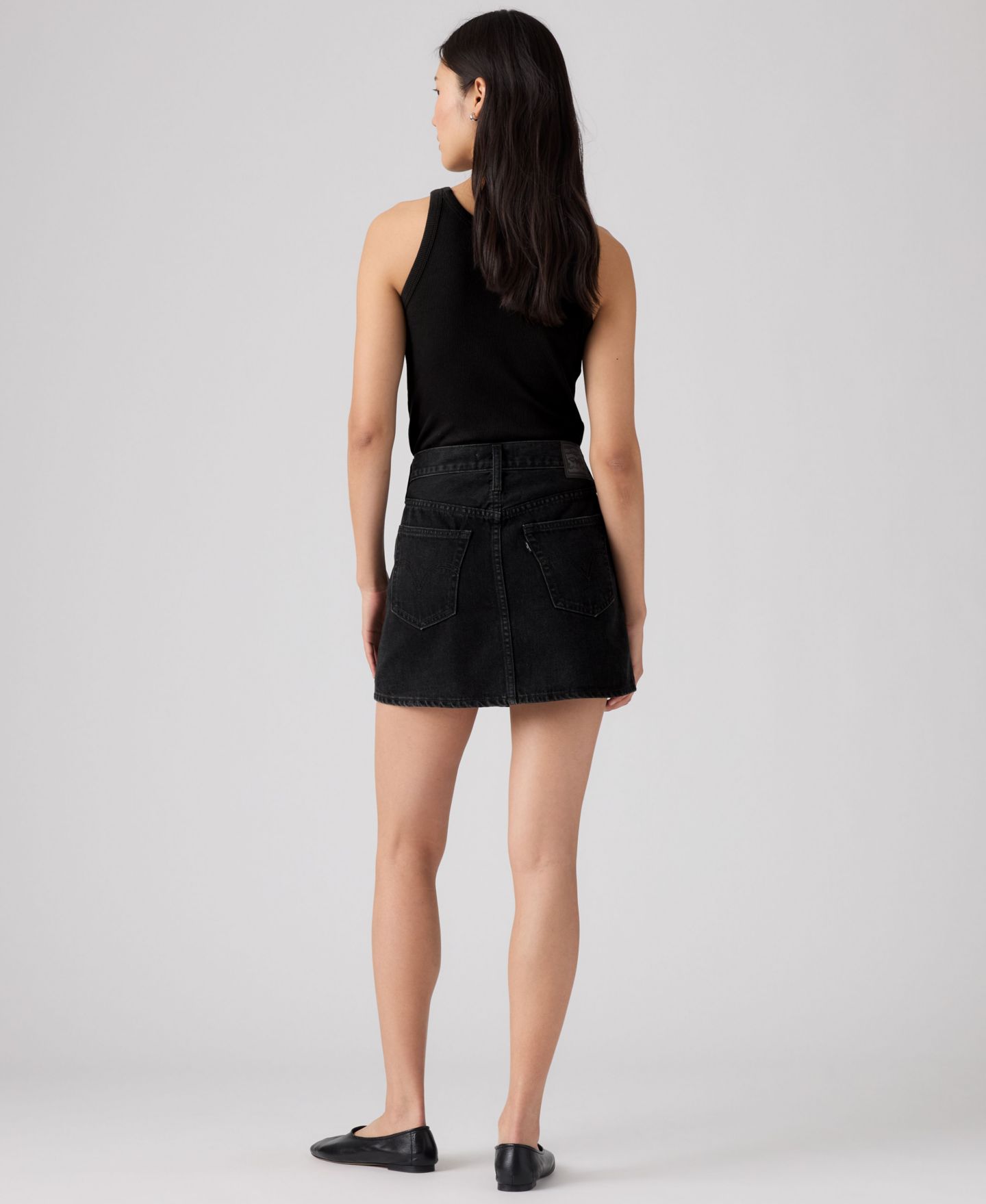 Женская юбка Levi's Icon High-Waisted Mini Denim Skirt, цвет: Dizzy Dazzle Skirt — фото 5