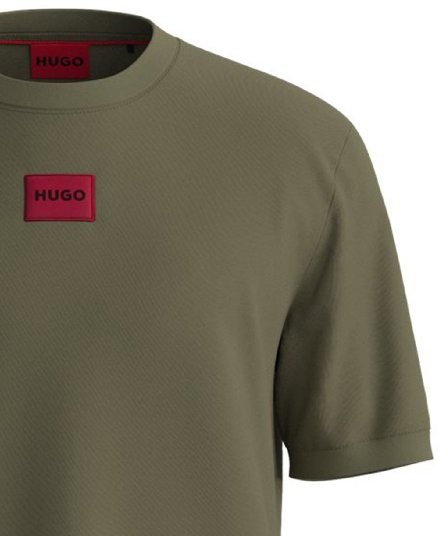 Мужская футболка Hugo Boss Diragolino Cotton Crewneck, цвет: Зелёный — фото 3