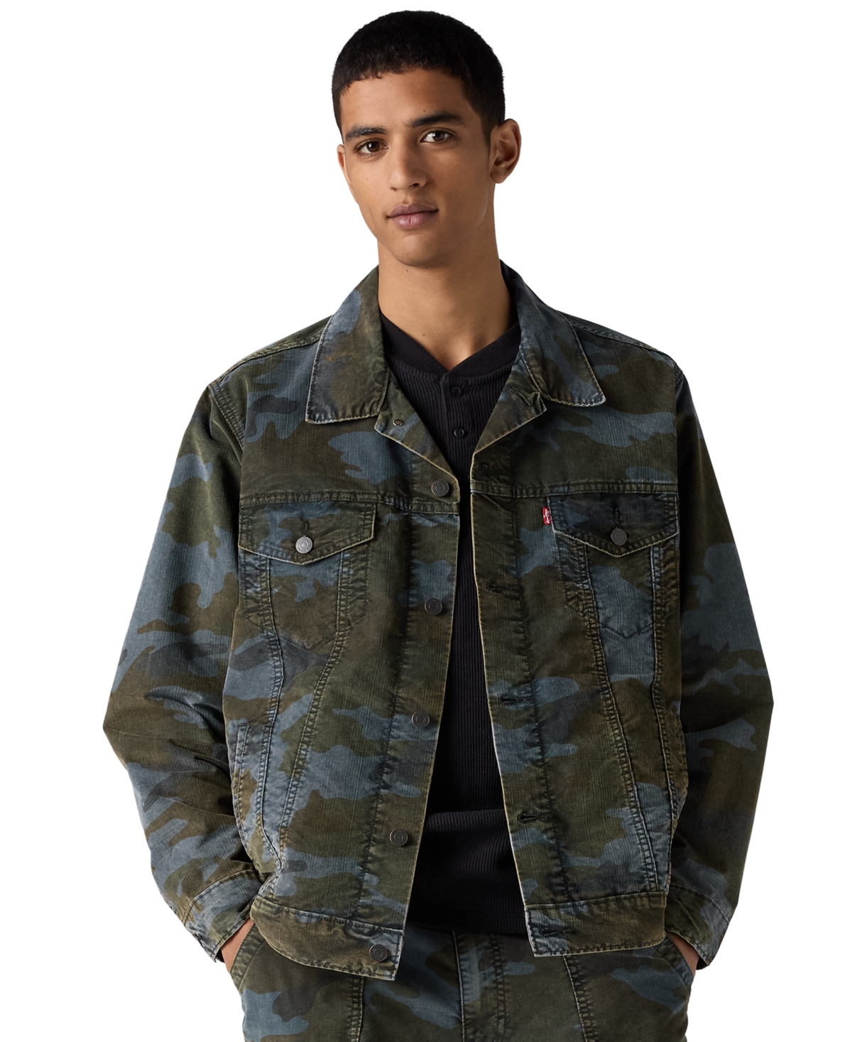 Levi's Men's T2 Relaxed Trucker Cotton Jacket - Gray Snow