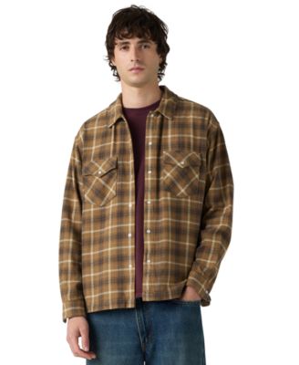 Men's Plaid Western Boxy Shirt
