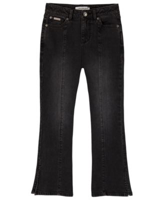 Girls' 7-16 Cotton Sateen Flare Pants