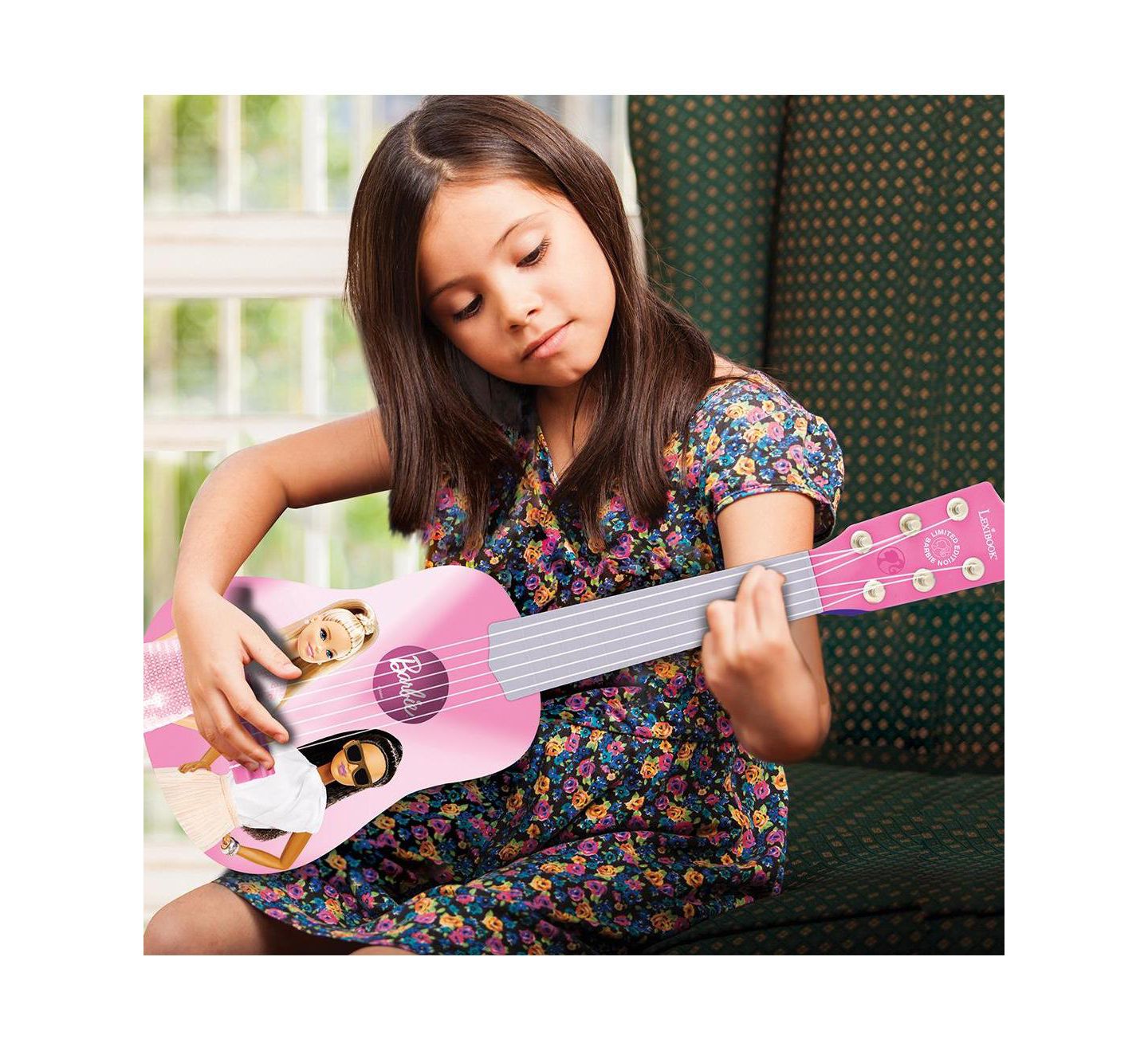 Детская игрушка Barbie My First Guitar 6-String with Learning Guide, от 6 лет, цвет: Разноцветный — фото 3