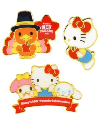 Hello Kitty&reg; and Friends | Macy's 100th Thanksgiving Day Parade Enamel Pin, 3-Piece Set