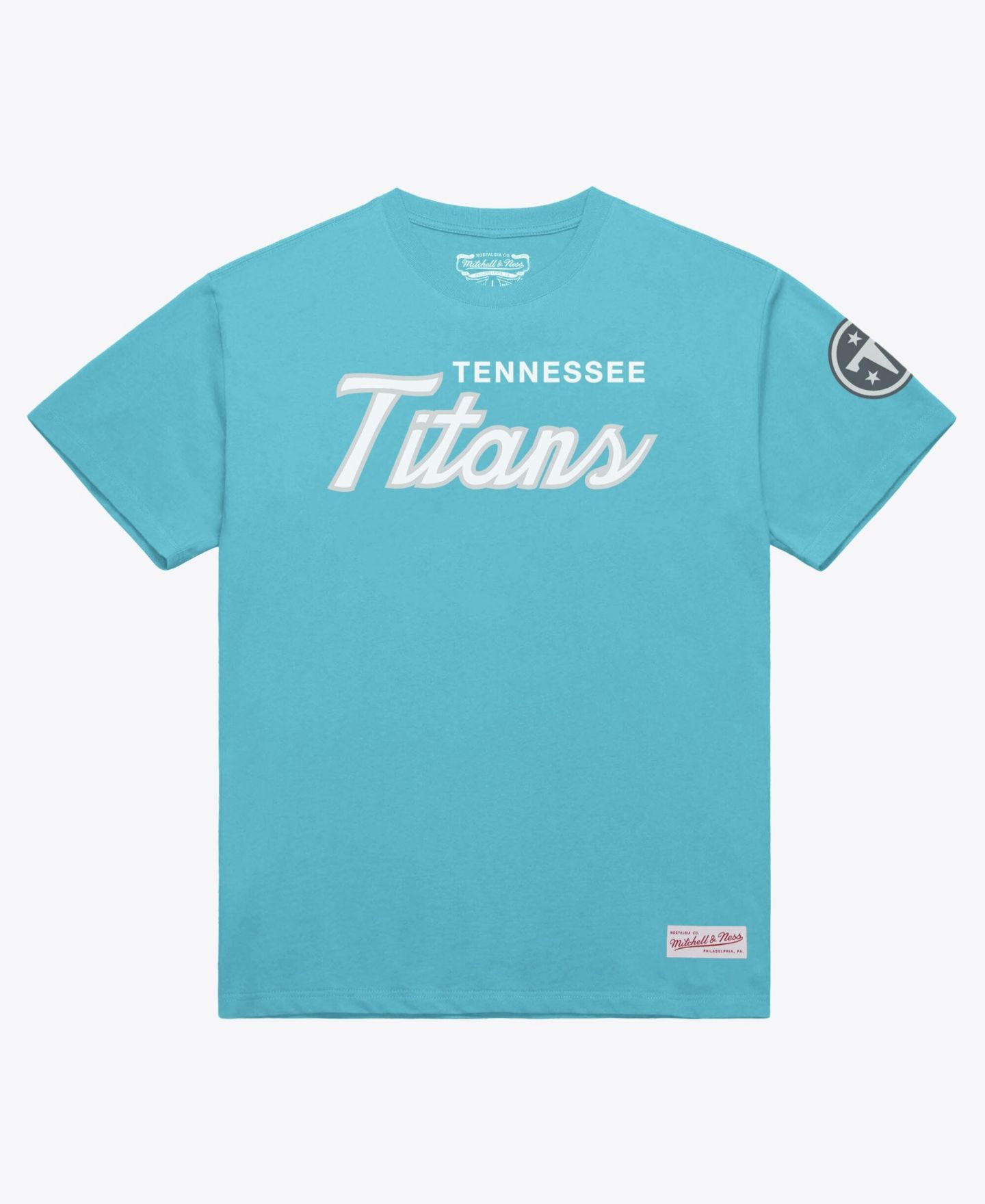 Мужская футболка Mitchell & Ness Light Blue Tennessee Titans Head Coach Classic — фото 1