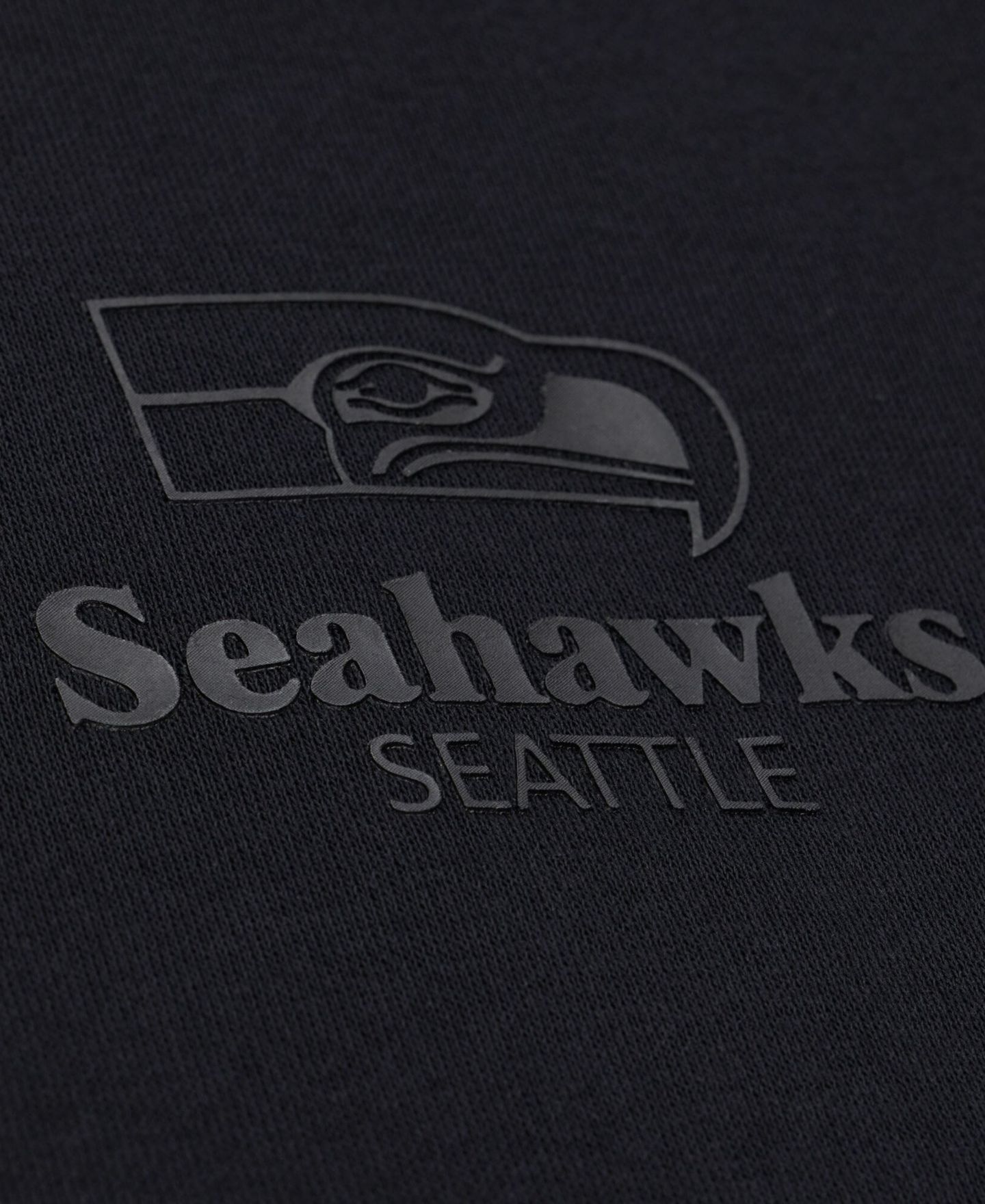 Женская толстовка Mitchell & Ness Black Seattle Seahawks Core Essentials Micro Logo Fleece — фото 3
