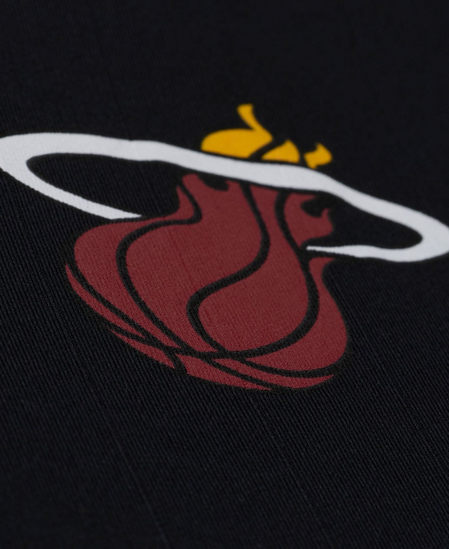 Мужское поло-джерси Mitchell & Ness Miami Heat, Black — фото 5