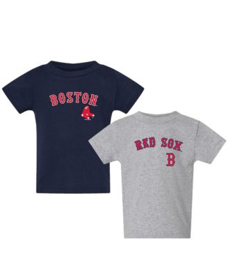 Toddler  Navy/Gray Boston Red Sox Logo 2-Pack T-Shirt Set