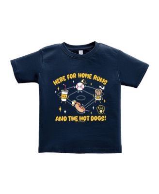 Toddler  Navy Milwaukee Brewers Snack T-Shirt