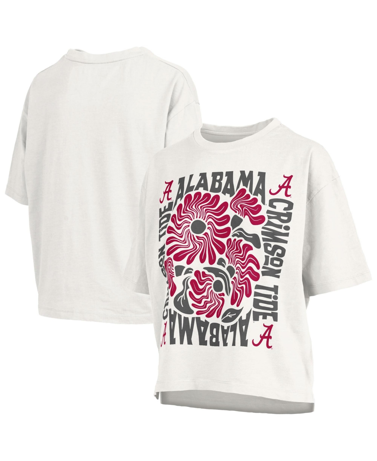 Pressbox Women's Harmony Graphic Floral-Print Cropped T-Shirt - White