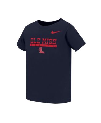 Toddler Navy Ole Miss Rebels Name Bar Legend Dri-FIT T-Shirt