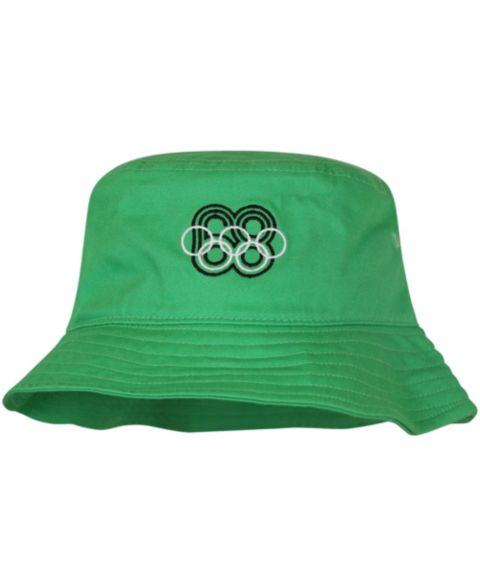 Мужская панама Outerstuff Green Olympic Games Mexico City 1968 Olympic Games Heritage Bucket Hat