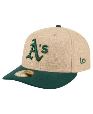 Men's Natural/Green Athletics Twine 59FIFTY Fitted Hat