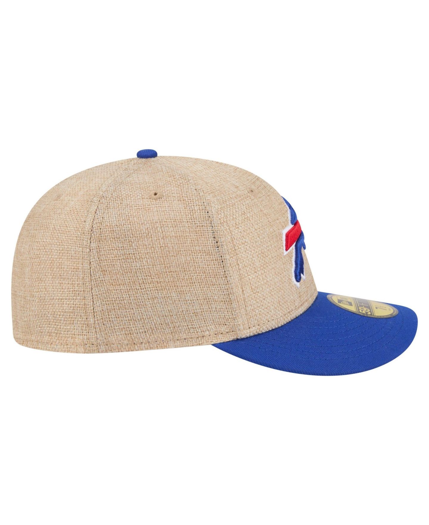 Мужская кепка New Era Natural/Royal Buffalo Bills Pre-Curved Twine 59FIFTY Fitted Hat — фото 7