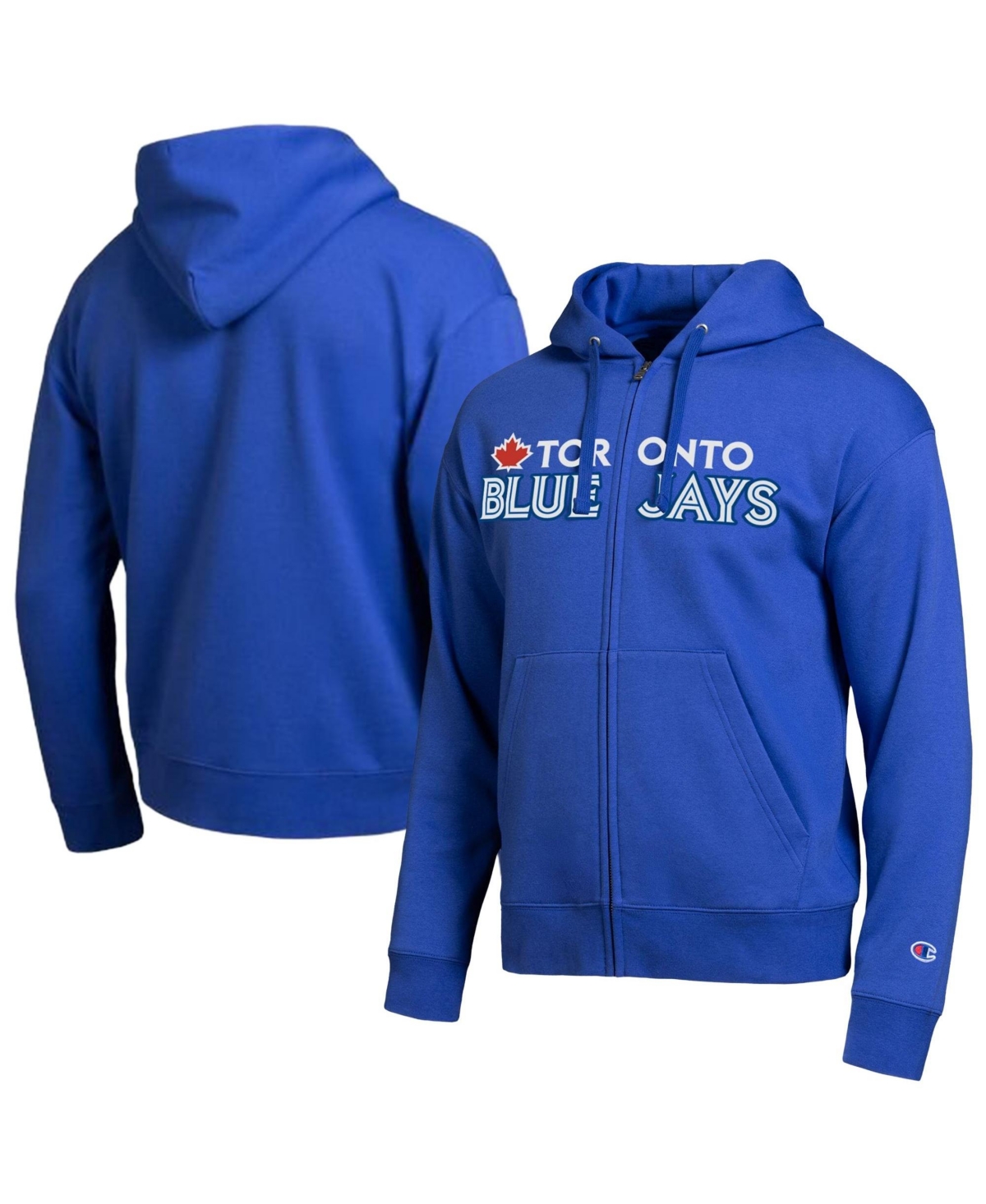 Champion Men's Toronto Blue Jays All-Star Wordmark Full Zip Hoodie - Royal