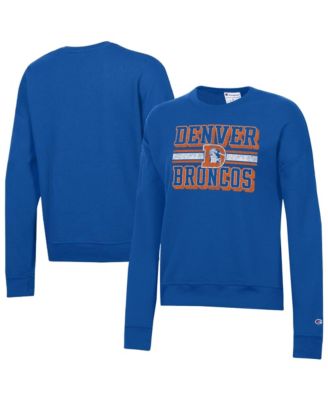 Women's  Royal Denver Broncos Powerblend Fleece Sweatshirt