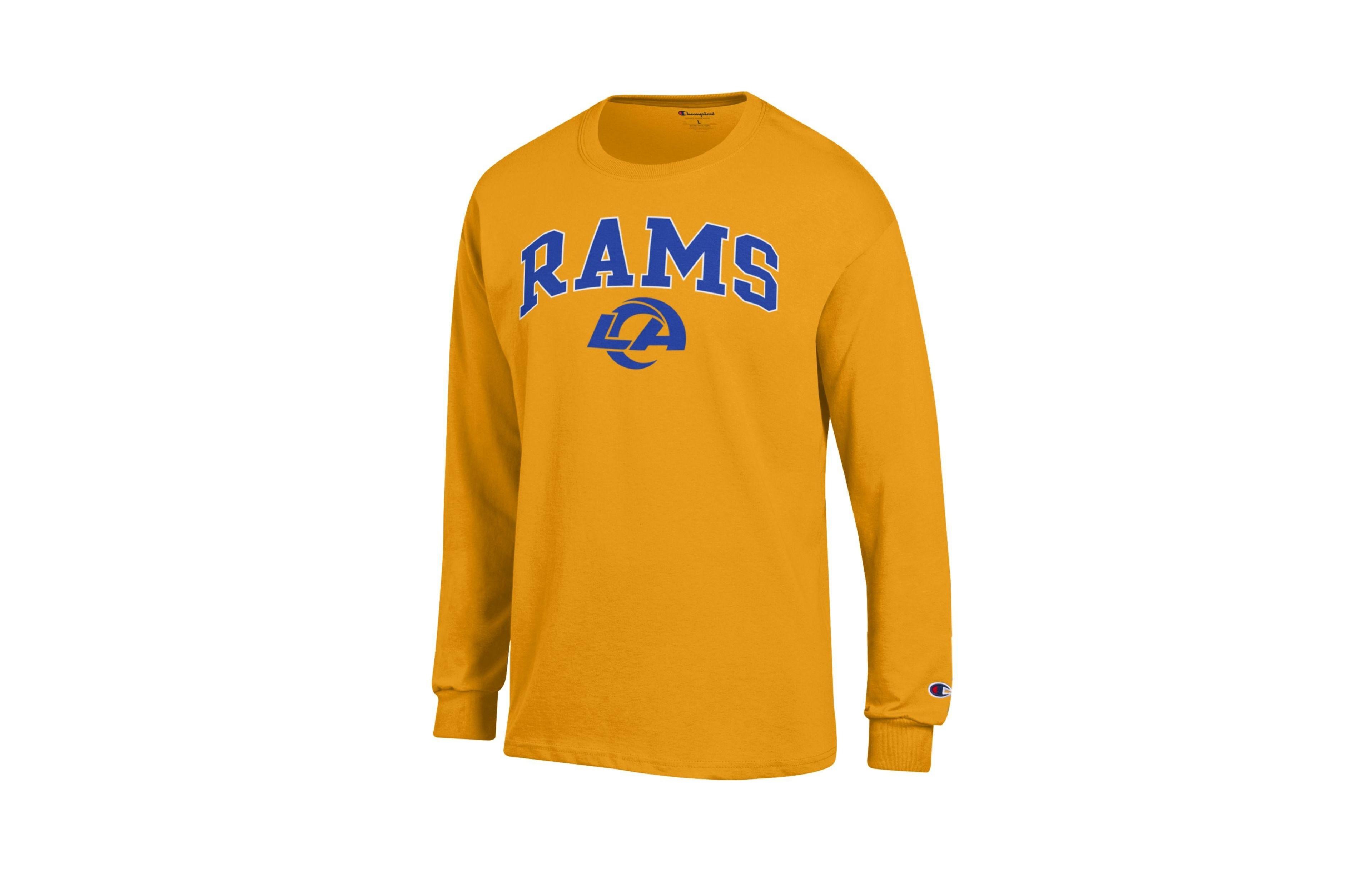 Champion Men's Los Angeles Rams Long-Sleeve Relaxed Fit Graphic T-Shirt
